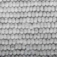 vidaXL Rug Grey Ø 120 cm 100% Polyester 3 mm Washable 5