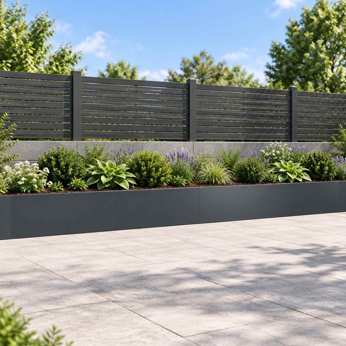 Retaining Wall Steel Anthracite