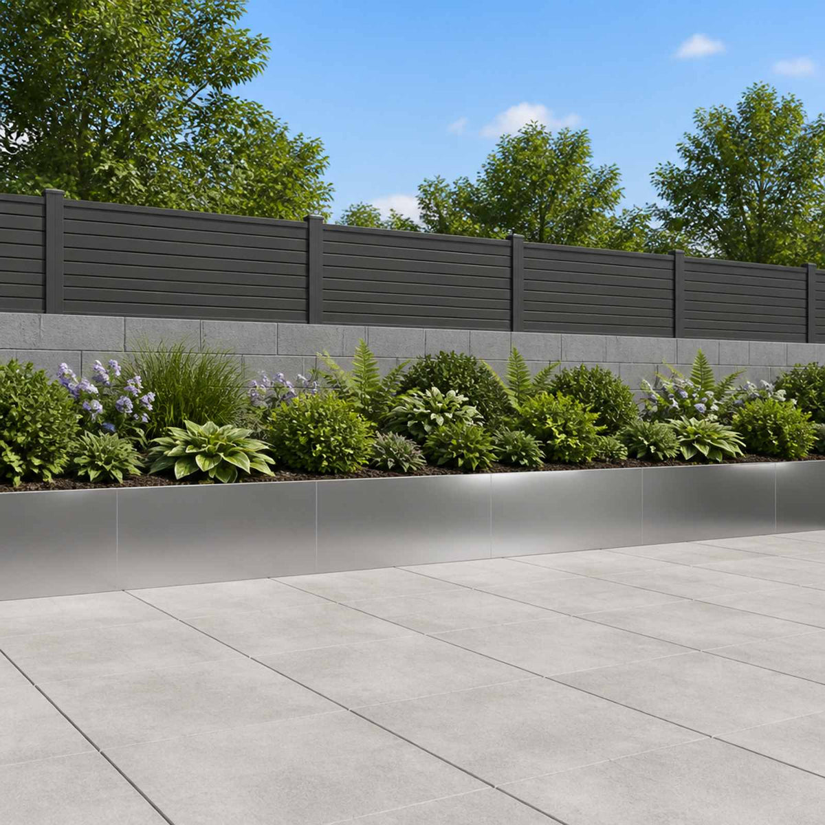 Retaining Wall 100 x 12 x 30 cm Steel 4 pcs Galvanised steel