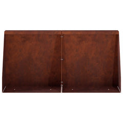 Retaining Wall 40 x 12 x 30 cm Steel 4 pcs Weathering steel