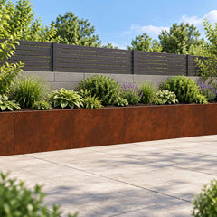 Retaining Wall 60 x 12 x 40 cm Steel 4 pcs Weathering steel