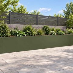 Retaining Wall Steel Olive green