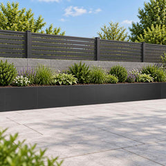 Retaining Wall Steel Black