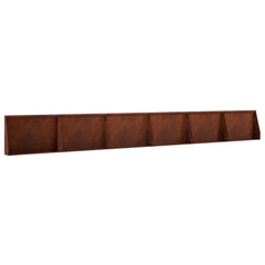 Retaining Wall 60 x 12 x 40 cm Steel 6 pcs Weathering steel