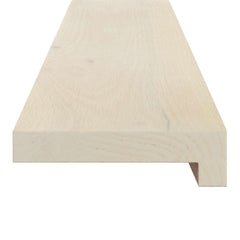 Stair Tread Solid Oak Wood Depth 25 cm 2 pcs White 80 cm