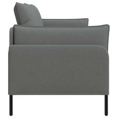Sofa 188 x 81 x 89 cm Fabric 2-Seater Dark grey