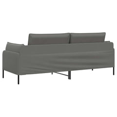 3-Seater Sofa 222 x 81 x 89 cm Velvet 180 cm Dark grey