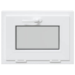 Basement Window Internal Colour RISOR with Triple Glazing White Length 40 cm 50 cm