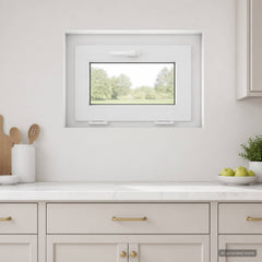 Basement Window Internal Colour RISOR with Triple Glazing White Length 45 cm 60 cm