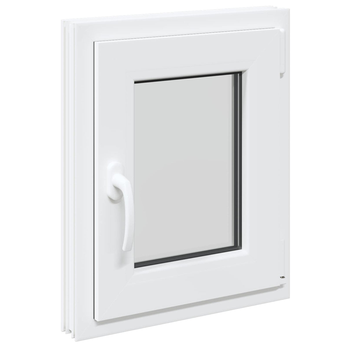 Basement Window Internal Colour RISOR Tilting Turn Right White