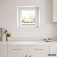 Basement Window Internal Colour RISOR 40 x 55 cm Tilting and Turn Right White Two-layer 55 cm
