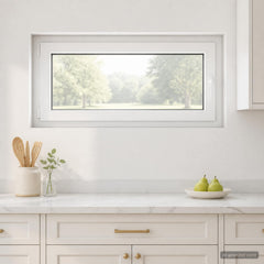Basement Window Internal Colour RISOR Tilting Turn Left White