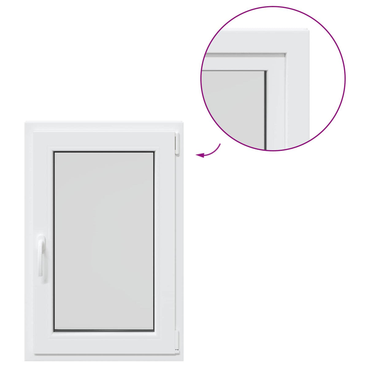 Basement Window Internal Colour White RISOR