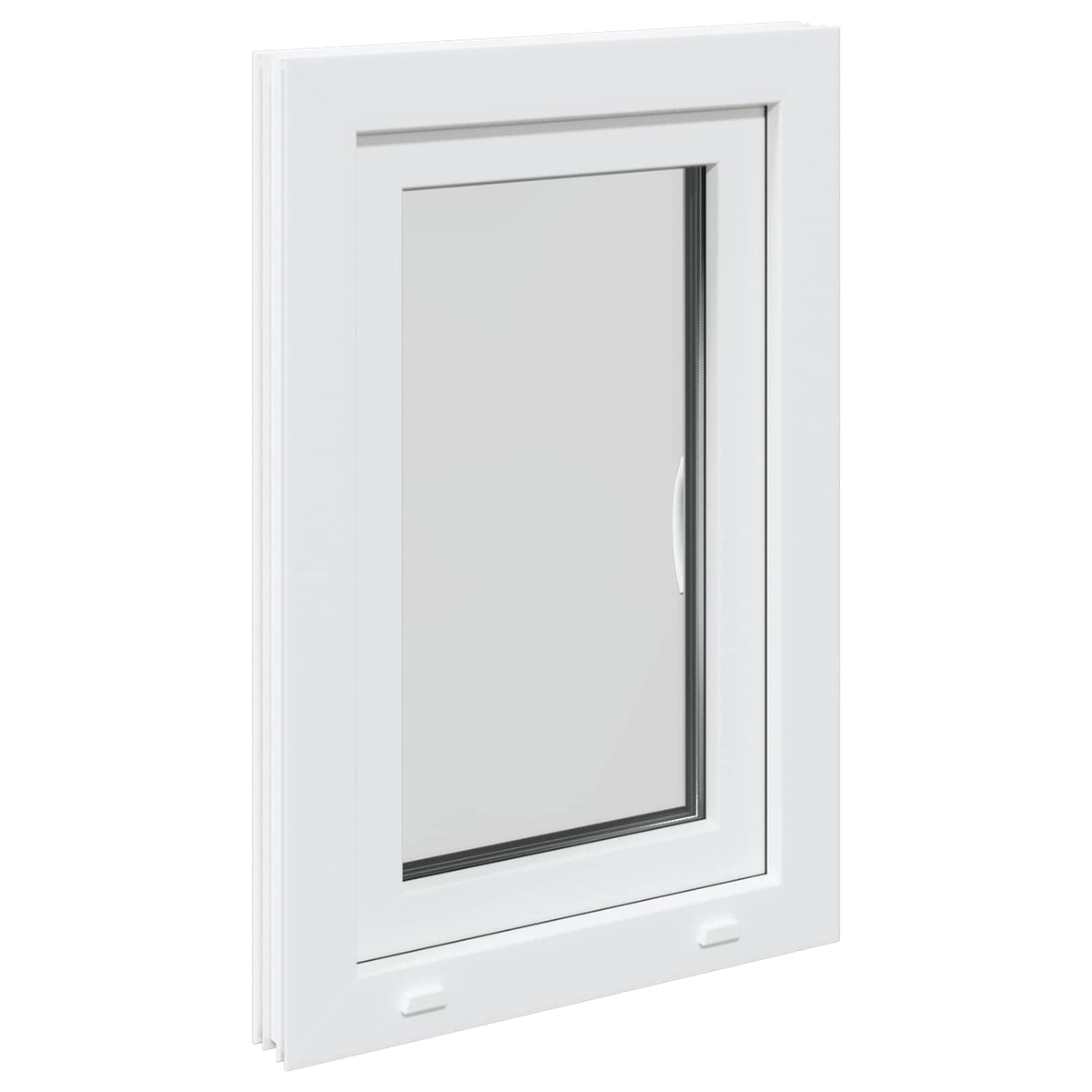 Basement Window Internal Colour RISOR 40 x 70 cm Tilting and Turn Right White Three-layer 40 cm