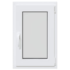 Basement Window Internal Colour RISOR 40 x 70 cm Tilting and Turn Right White Three-layer 40 cm