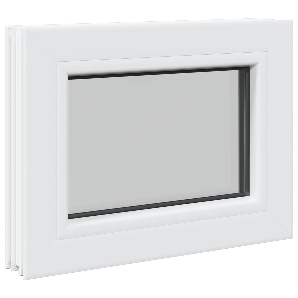 Cellar Window Internal Colour White RISOR with Double Glazing Width 35 cm 30 cm