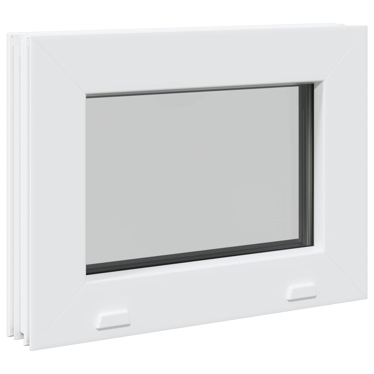 Cellar Window Internal Colour White RISOR with Double Glazing Width 35 cm 30 cm