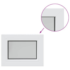 Cellar Window Internal Colour White RISOR with Double Glazing Width 35 cm 30 cm