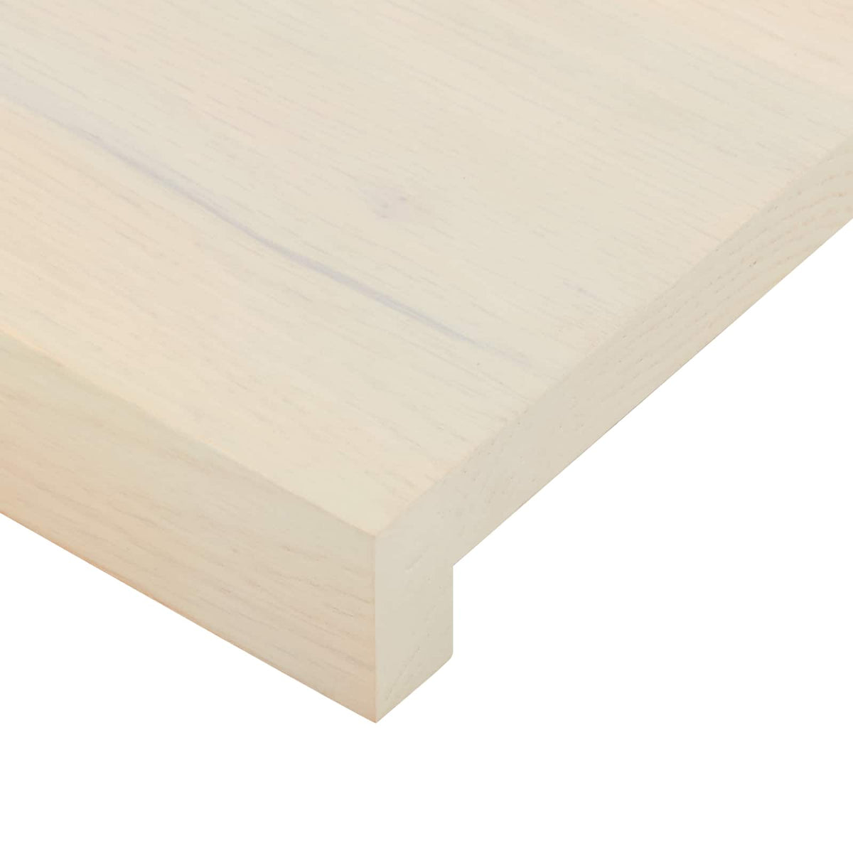 vidaXL Window Sills 2 pcs White 80 x 15 x 2 cm Solid Oak Wood 6