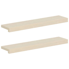 vidaXL Window Sills 2 pcs White 80 x 15 x 2 cm Solid Oak Wood 2