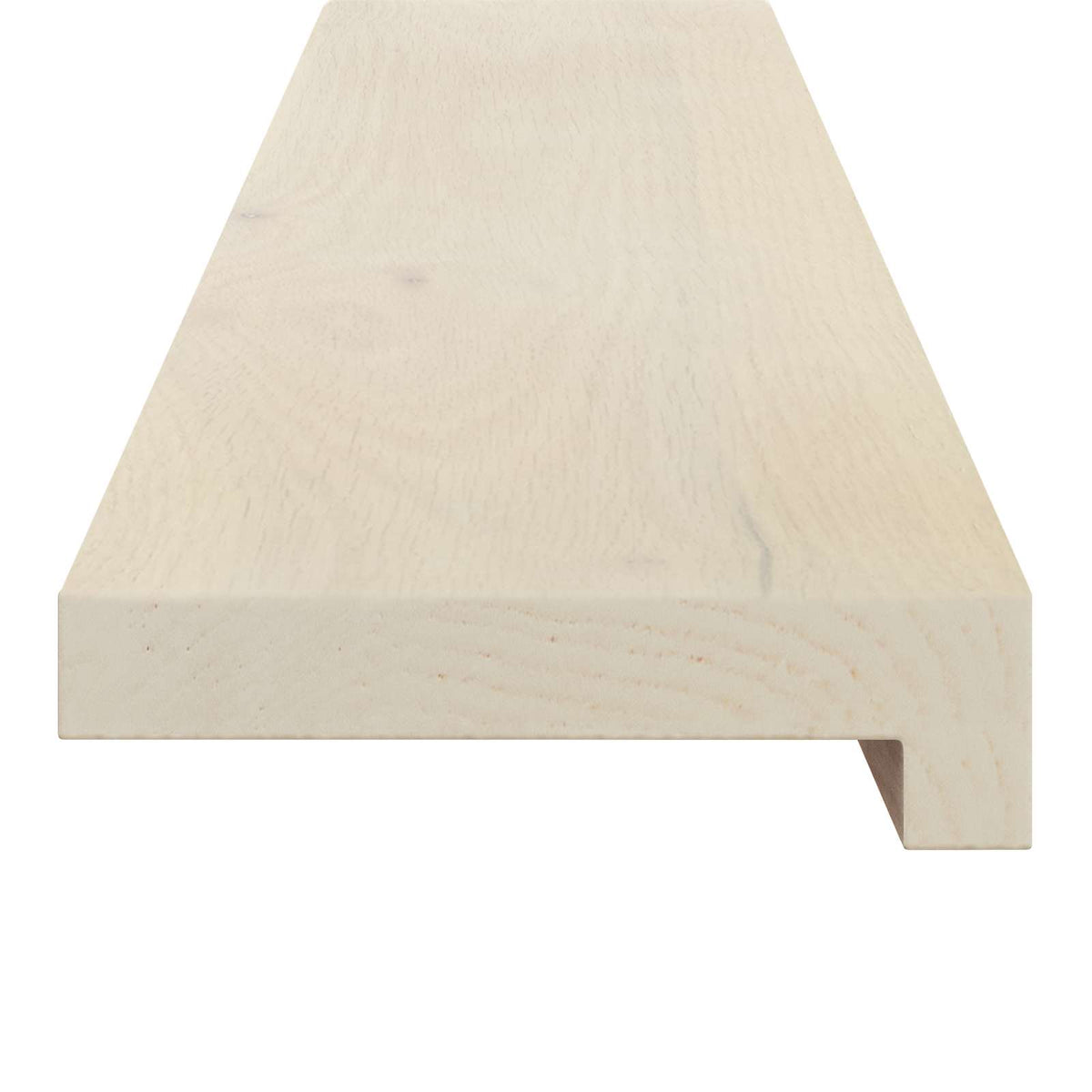 vidaXL Window Sills 2 pcs White 80 x 15 x 2 cm Solid Oak Wood 4
