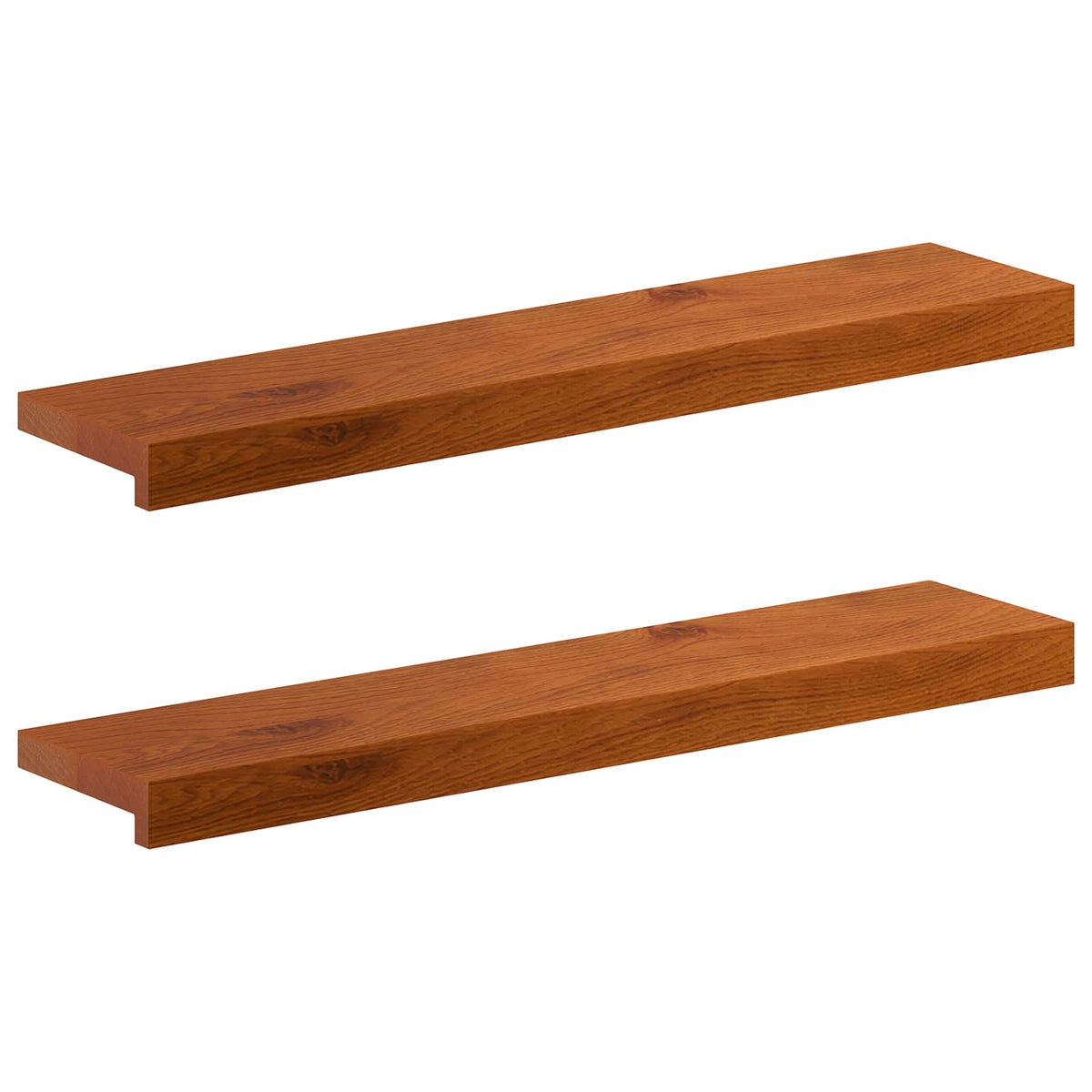 Window Sills 2 pcs Solid Oak Wood Brown