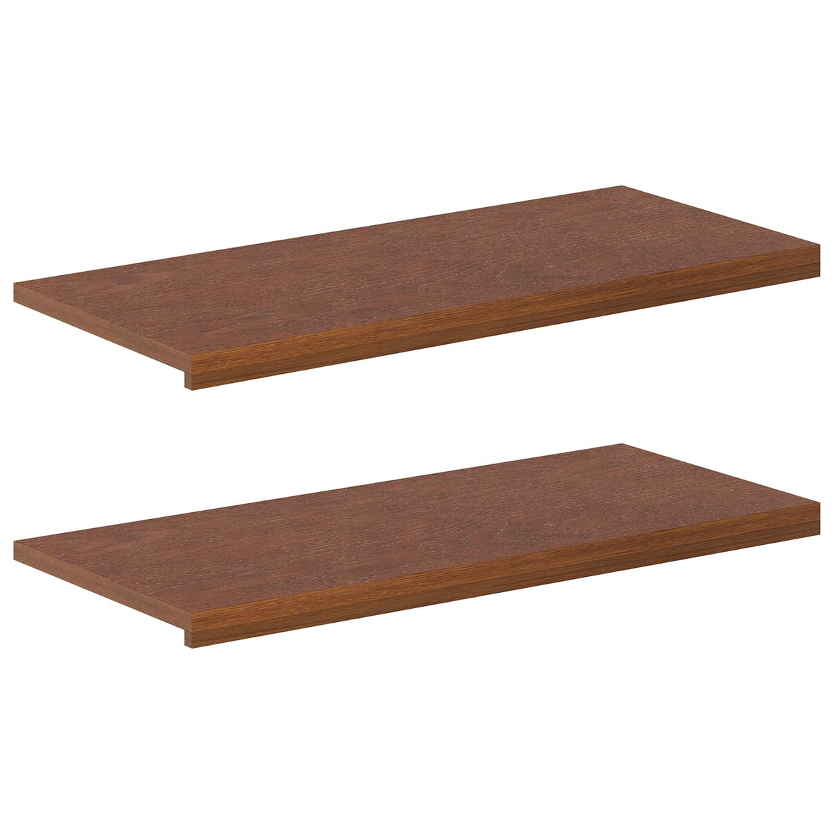 Window Sills 2 pcs Solid Oak Wood Depth 40 cm Dark Brown 100 cm