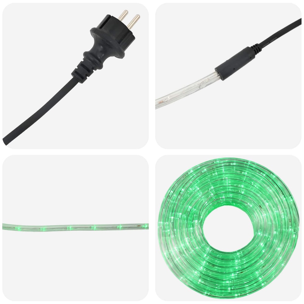 vidaXL Christmas LED Rope Light 480 LEDs Green 20 m 6