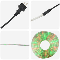 vidaXL Christmas LED Rope Light 480 LEDs Red, Green 20 m 6