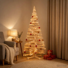 Wooden Christmas Tree KOTKA Solid Pine Wood Natural Natural (unfinished) 150 cm