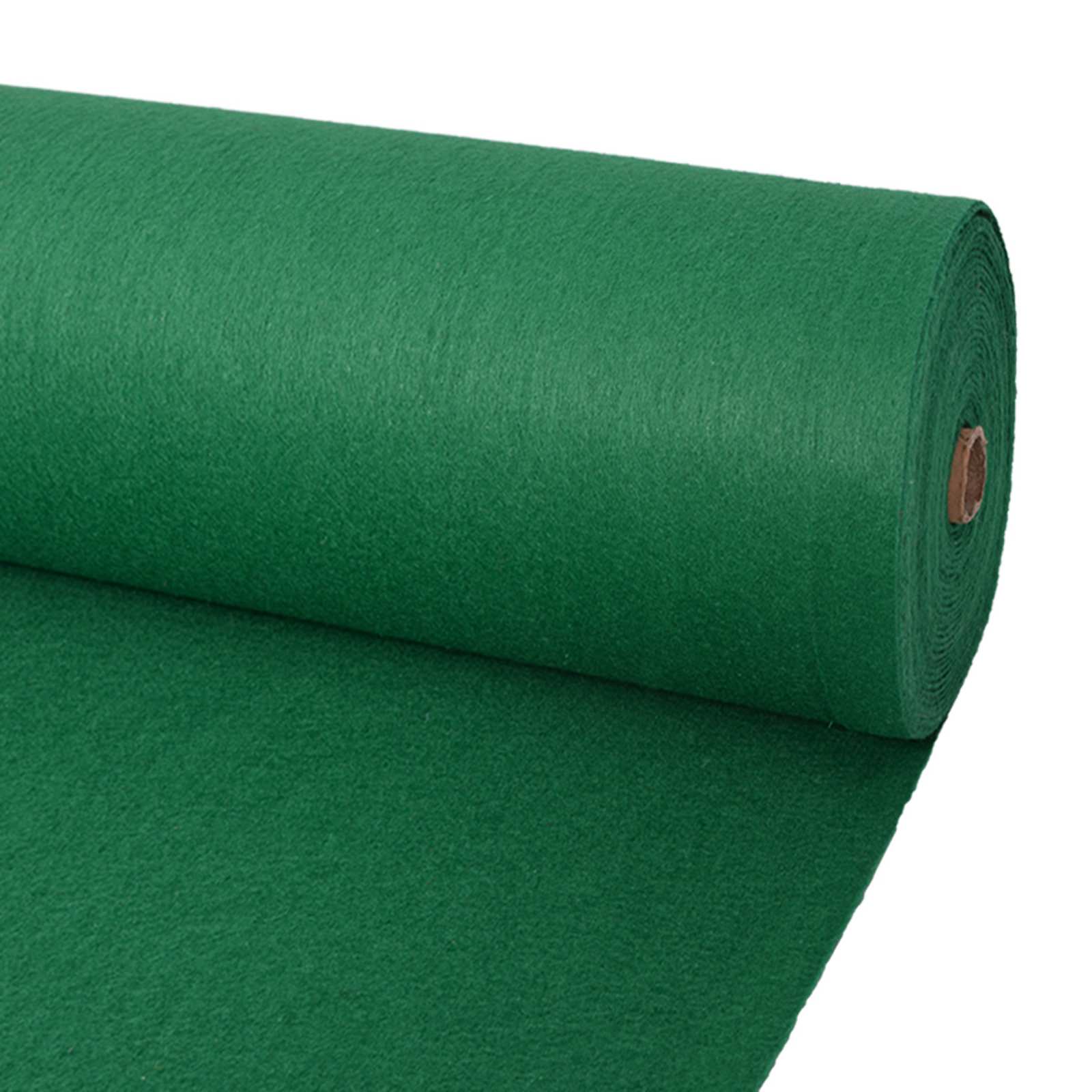 vidaXL Carpet Plain Green 1 x 12 m Fabric 2