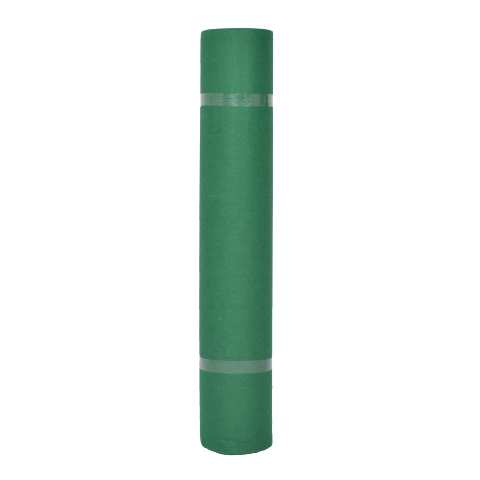 vidaXL Carpet Plain Green 1 x 12 m Fabric 1
