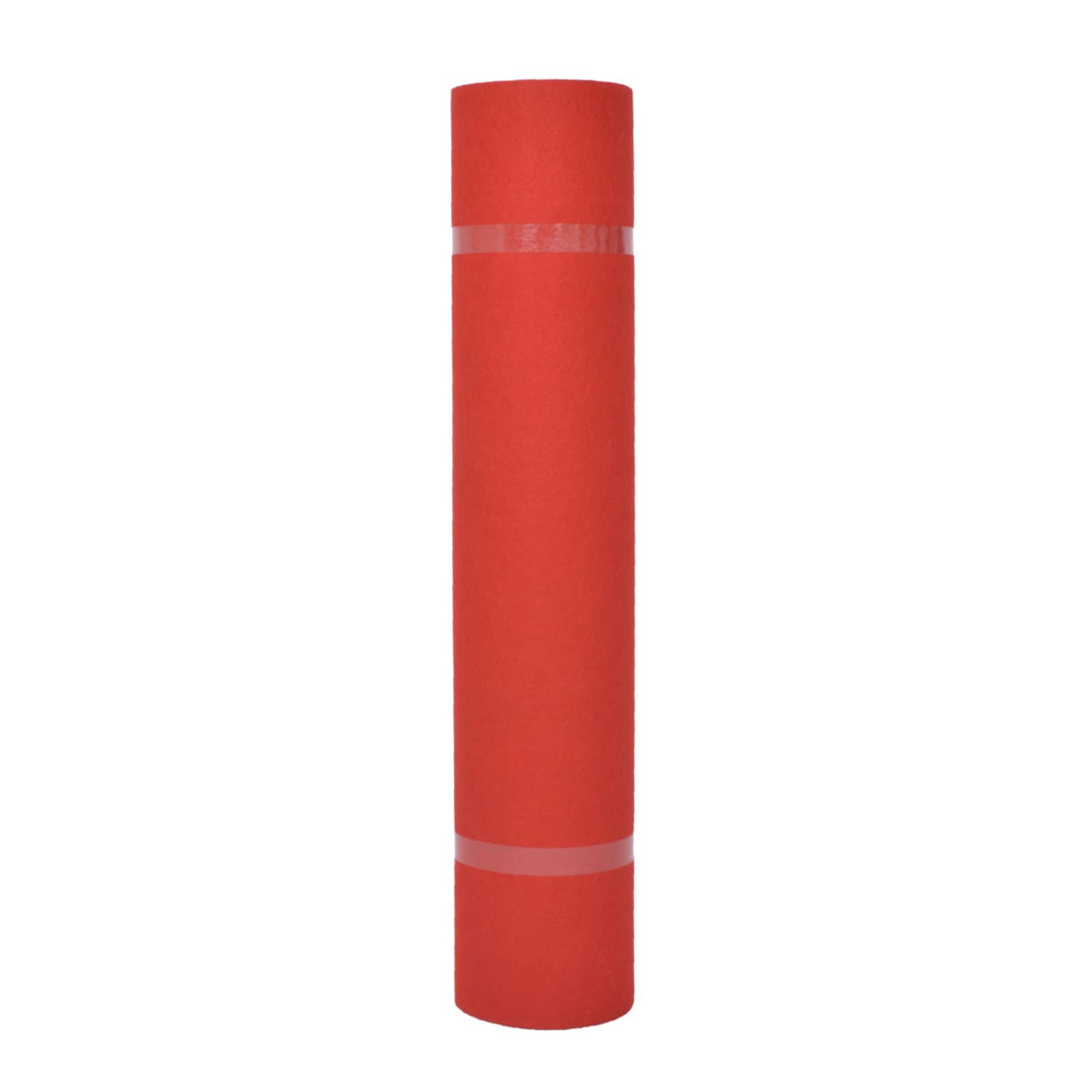 vidaXL Carpet Plain Red 1 x 24 m Fabric 1