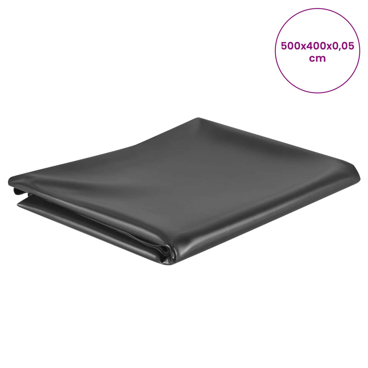 Pond Liner PVC Black Thickness 0.5 mm Width 5 m 4 m