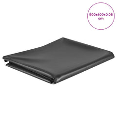 Pond Liner PVC Black Thickness 0.5 mm Width 5 m 4 m