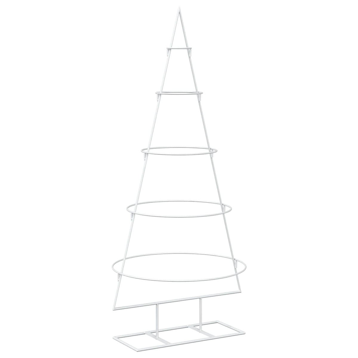 Metal Christmas Tree with Stand KUOPIO Steel White 125 cm without LED