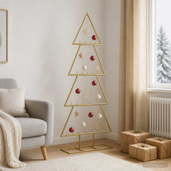 Metal Christmas Tree for Decoration Gold