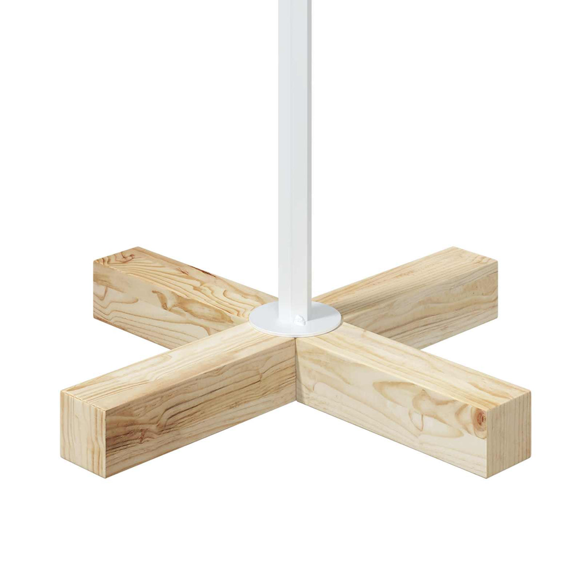 vidaXL Metal Christmas Tree KUOPIO 120 cm Steel White 6