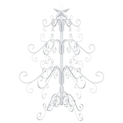 vidaXL Metal Christmas Tree KUOPIO 60 cm Steel White 2