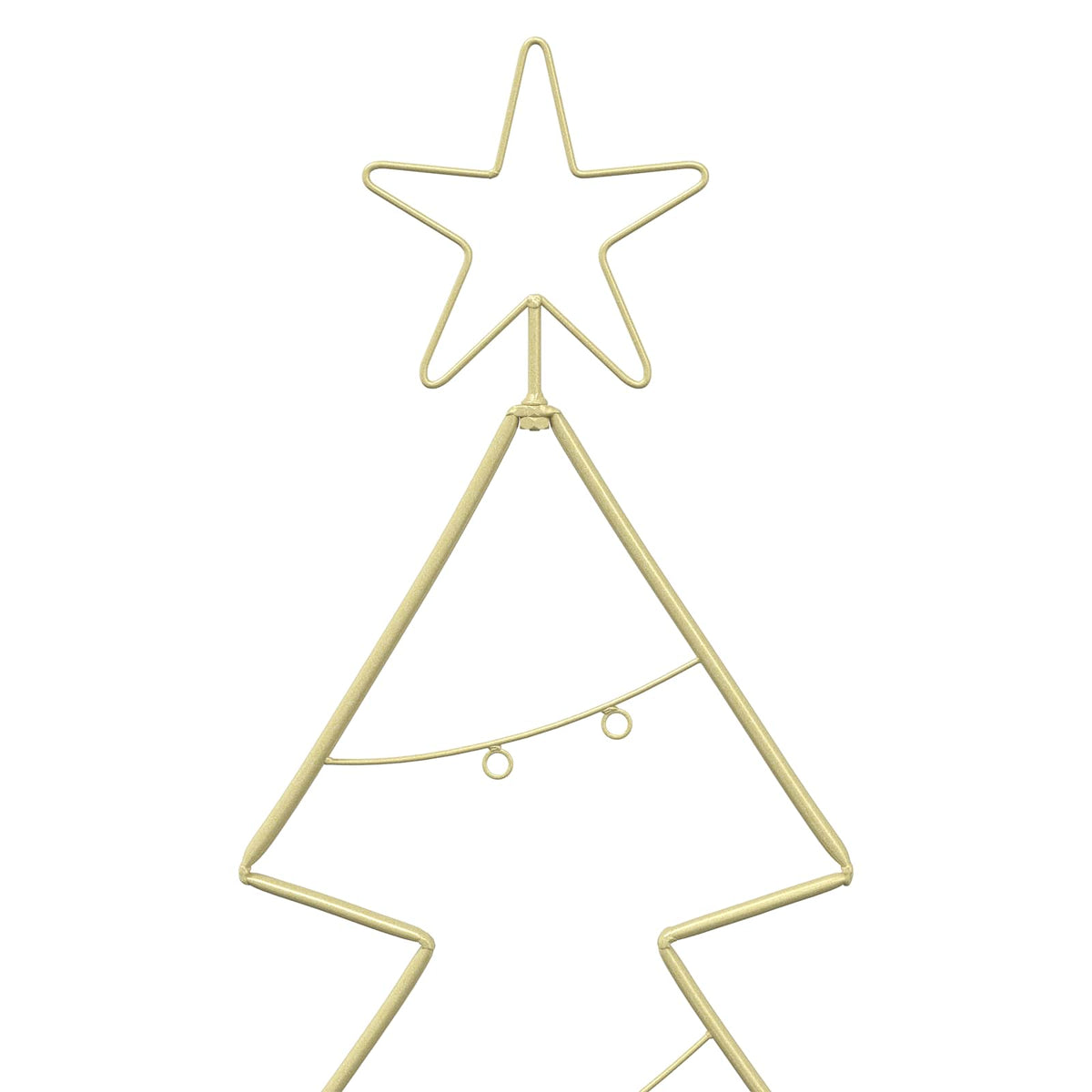 vidaXL Metal Christmas Tree with Stand KUOPIO 125 cm Steel Gold 5