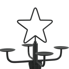 Metal Christmas Tree with Holder KUOPIO Steel Black 180 cm
