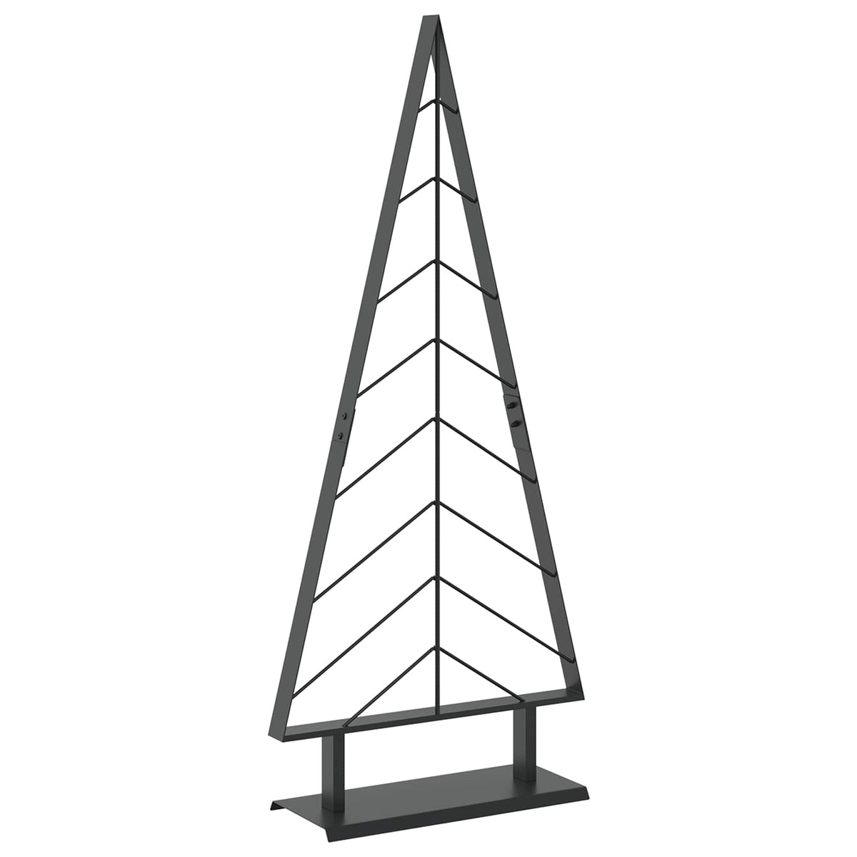 Metal Christmas Tree KUOPIO Steel Black 125 cm