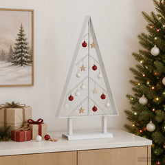 Metal Christmas Tree KUOPIO Steel White 60 cm