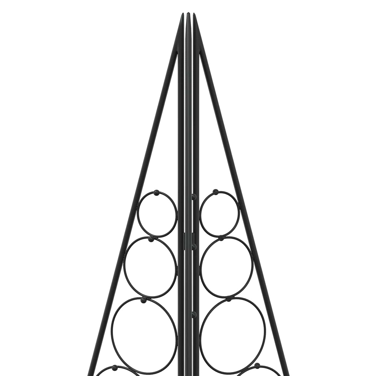 Metal Christmas Tree KUOPIO Steel Black 180 cm