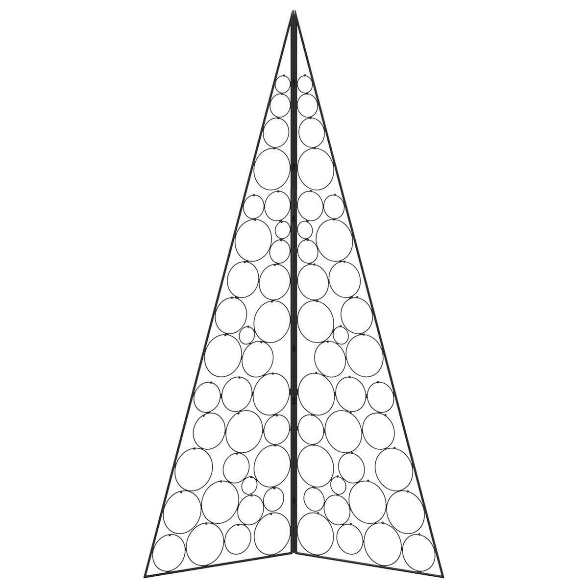 Metal Christmas Tree KUOPIO Steel Black 180 cm