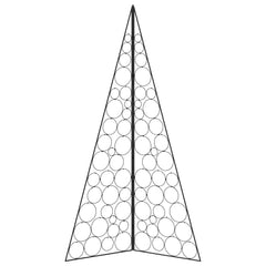 Metal Christmas Tree KUOPIO Steel Black 180 cm