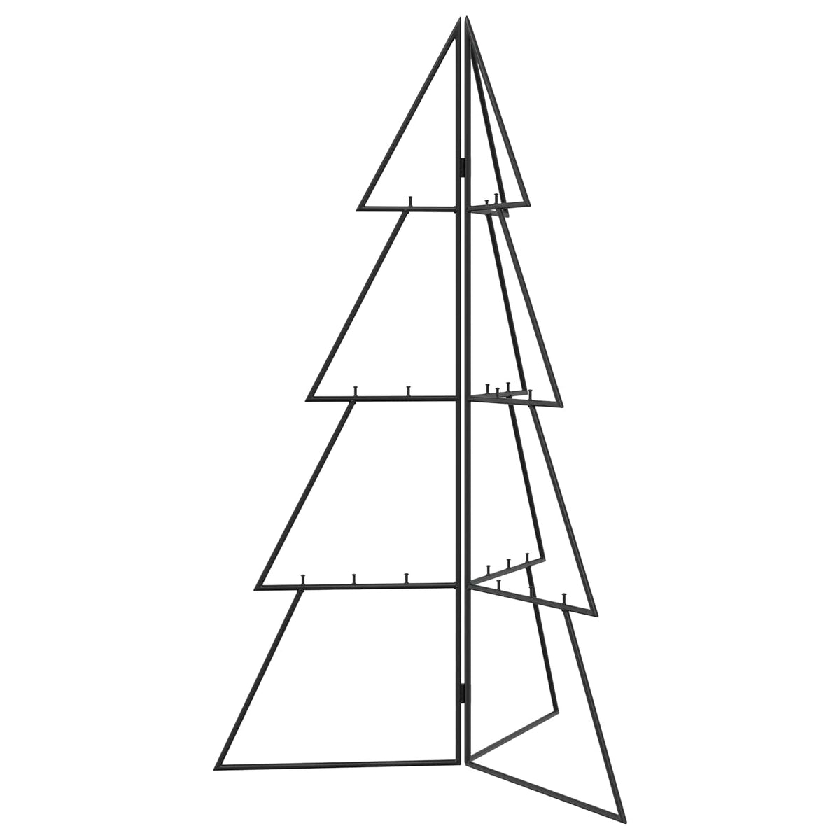vidaXL Metal Christmas Tree with Folding Stand KUOPIO 100 cm Steel 2