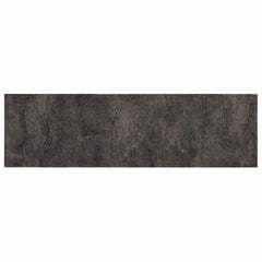 Kitchen Rug Black Concrete Polyamide Washable