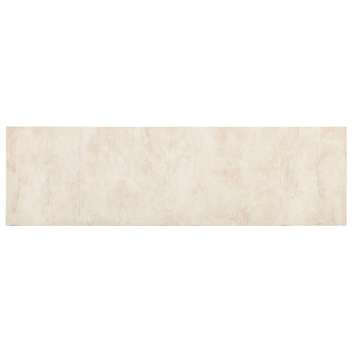 Kitchen Rug Cream Concrete Polyamide Washable
