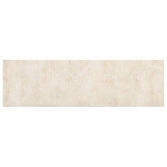 Kitchen Rug Cream Concrete Polyamide Washable